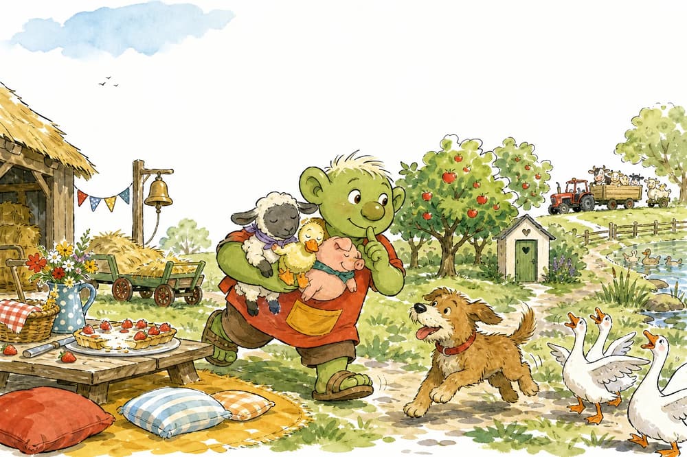 Omslaget till Pobb och picknickdansen